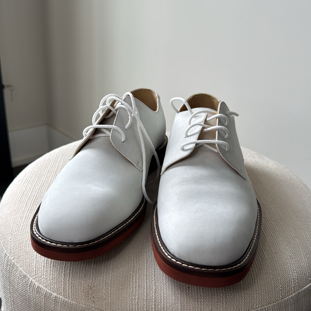 Johnston & Murphy Men's White and Brown Oxford Shoes 0170 - Picture 4 of 7